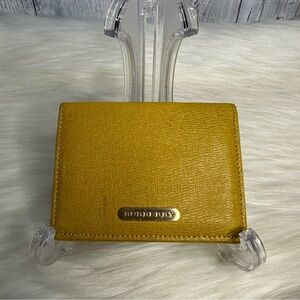 BURBERRY card holder in mustard